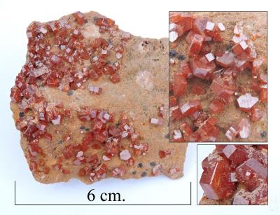 Vanadinite. Unknown origin. Bill Bagley Rocks and Minerals